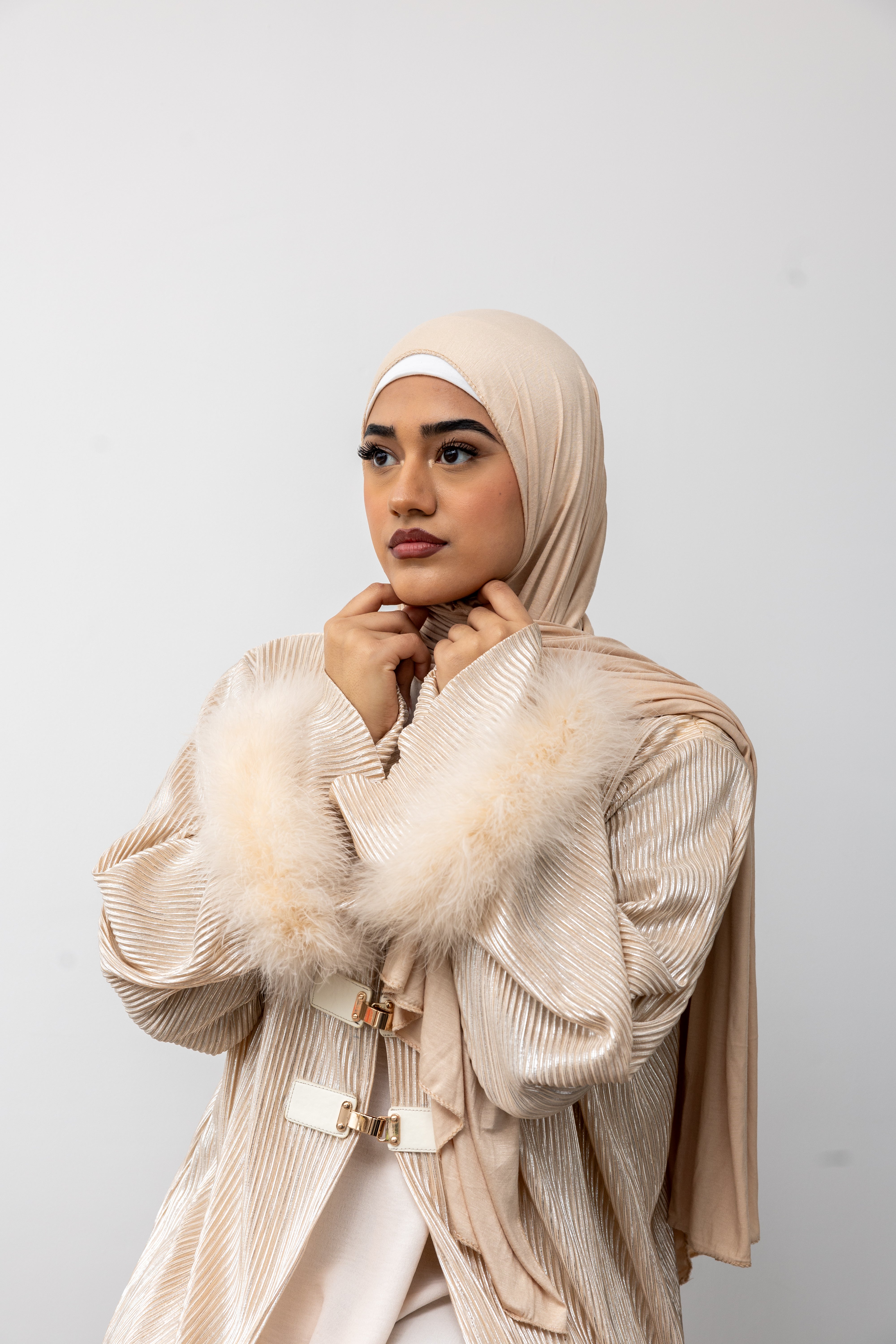 Ivory Abaya Set